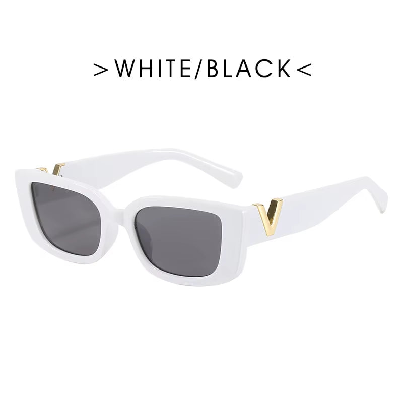 Retro Rectangular Sunglasses 2023 New WOMEN'S Brand Designer Retro Small Frame Sunglasses Oculos De Sol