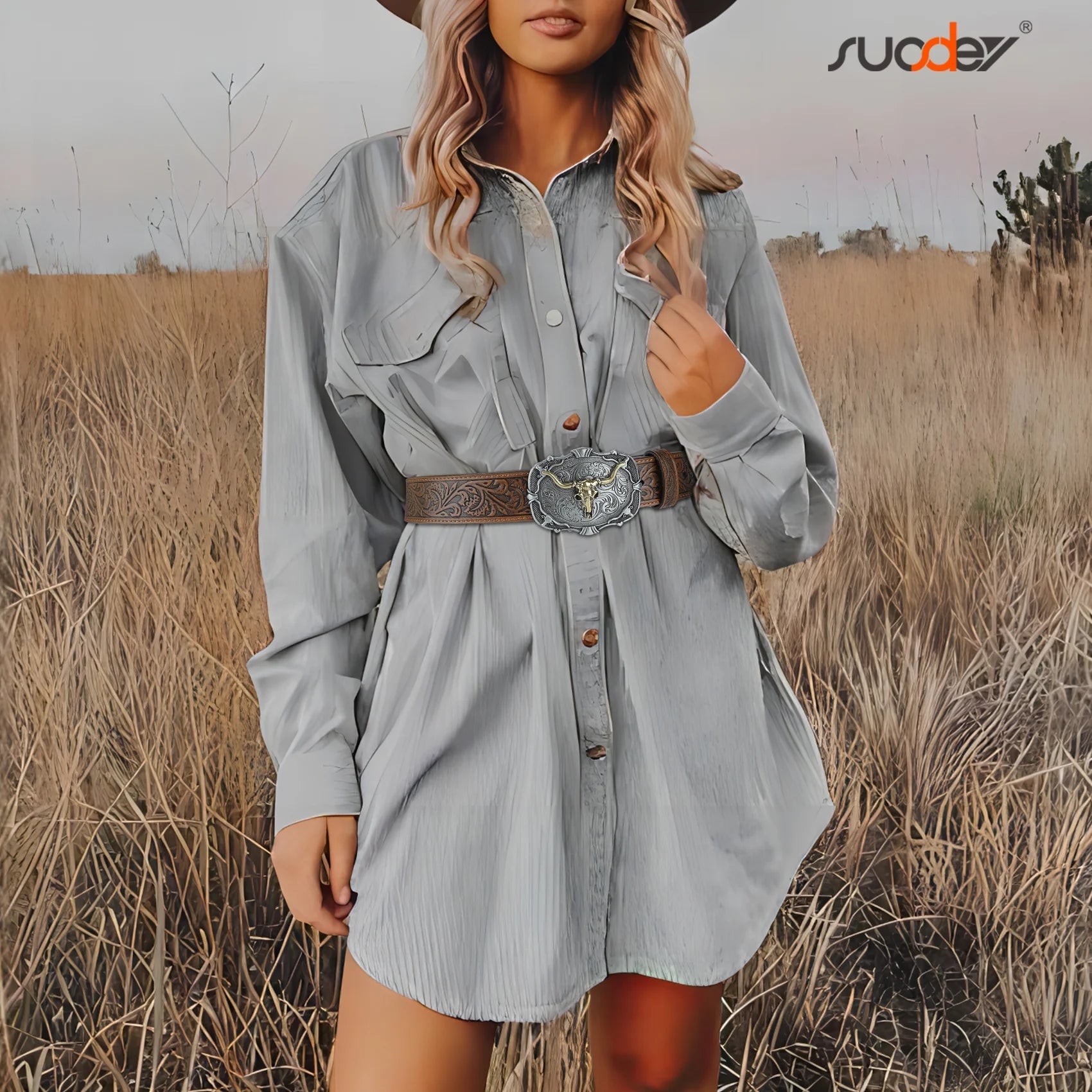 Men Western Leather Belts for Women,Cowboy Cowgirl Embossed Belts for Jeans Christmas Gifts