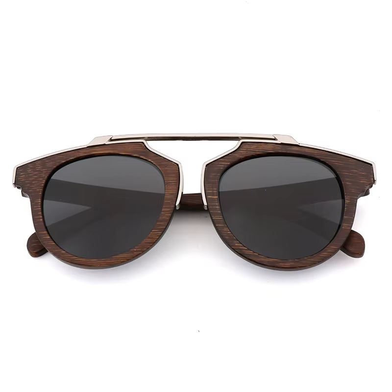 2020 High Quality Luxury Designer Sunglasses Men Driving Sunglasses Polarized UV400 Bamboo Wood Sun Glasses Eyewear Dropshipping