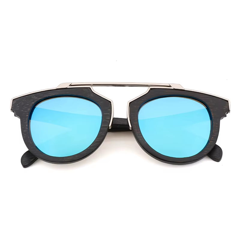 2020 High Quality Luxury Designer Sunglasses Men Driving Sunglasses Polarized UV400 Bamboo Wood Sun Glasses Eyewear Dropshipping