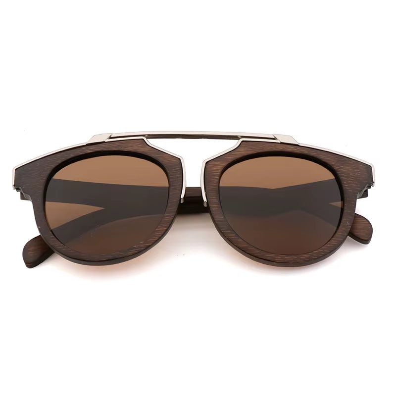 2020 High Quality Luxury Designer Sunglasses Men Driving Sunglasses Polarized UV400 Bamboo Wood Sun Glasses Eyewear Dropshipping